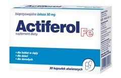ACTIFEROL Fe 0,03g x 30 kapsułek ACTIFEROL Fe 0,03g x 30 kapsułek