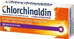 CHLORCHINALDIN x 20 tabl. porzeczka CHLORCHINALDIN x 20 tabl. porzeczka