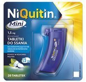 NIQUITIN mini 1,5mg x 20 tabl. do ssania NIQUITIN mini 1,5mg x 20 tabl. do ssania