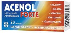 ACENOL FORTE 0,5g x 20 tabletek ACENOL FORTE 0,5g x 20 tabletek
