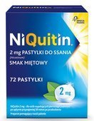 NIQUITIN 2mg x 72 past. miętowe NIQUITIN 2mg x 72 past. miętowe