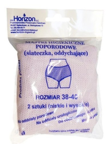 MAJTKI Higieniczne poporodowe siatka rozmiar 38-40 x 2 szt