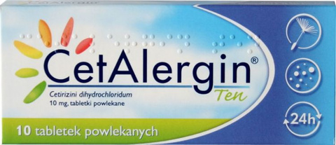CETALERGIN Ten 0,01 x 10 tabletek